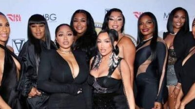 Basketball Wives cast members Nia Dorsey, Jackie Christie, Brittish Williams, Brandi Maxiell, Angel Brinks, DJ Duufey, Brooke Bailey, Jennifer Williams and Noria Dorsey
