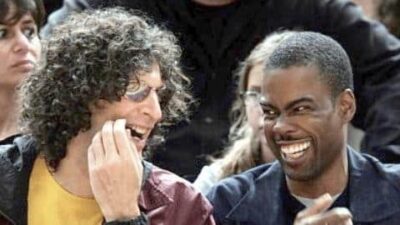 Howard Stern & Chris Rock at Knicks game - Getty