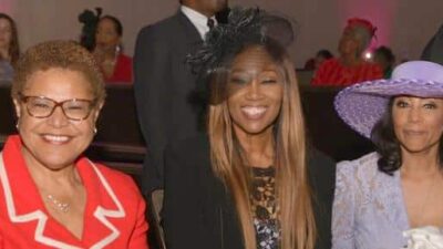 Karen Bass Yolanda Adams & Lisa Collins