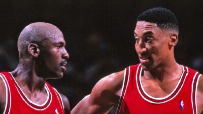 Michael Jordan & Scottie Pippen (Kent Smith-NBAE-Getty Images)