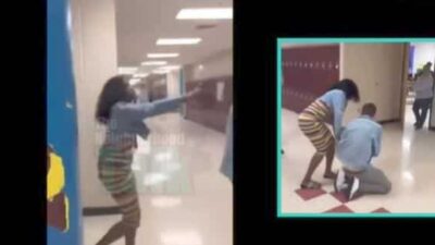 Student maces teacher - screenshot