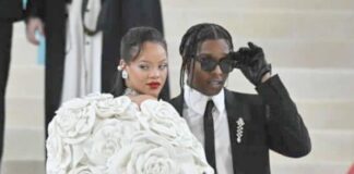 Rihanna and ASAP Rocky at Met Gala - Getty