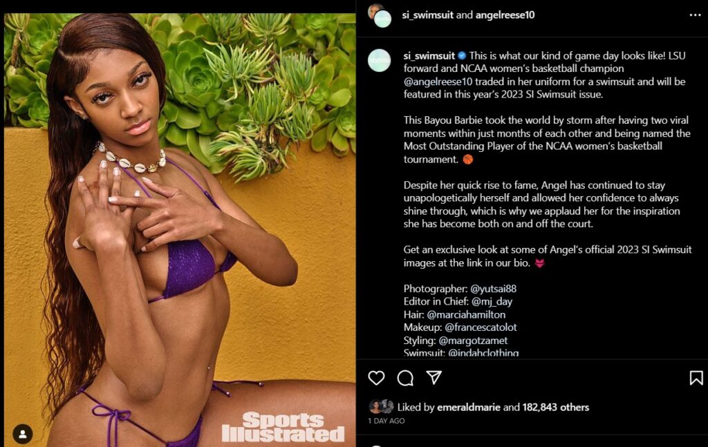 Angel Reese Poses For S.I. Swimsuit Issue