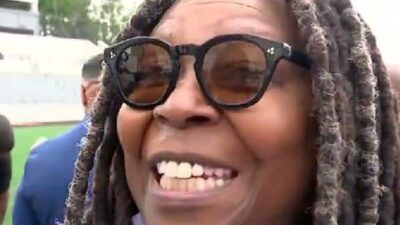 Whoopi Goldberg at Hinchliffe Stadium - screenshot