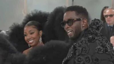 Yung Miami and Diddy at 2023 Met Gala - screenshot