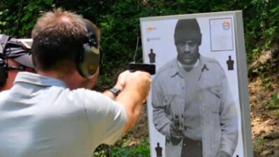 Black Man Image as shooting target (Villa Rica Police Department-WSB)