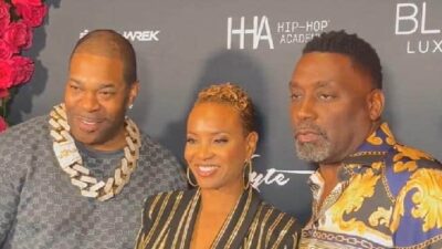 Busta Rhymes MC Lyte and Big Daddy Kane at The Prelude event (EURweb screenshot)