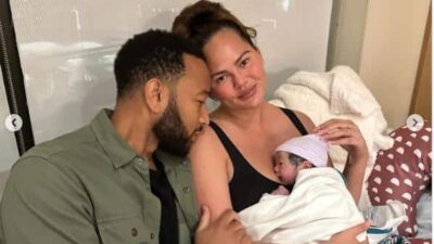 John Legend and Chrissy Teigen with baby Wren Alexander Stephens - Instagram