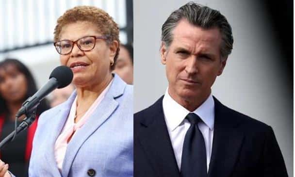 Karen Bass - Gavin Newsom (Getty)