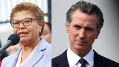 Karen Bass - Gavin Newsom (Getty)