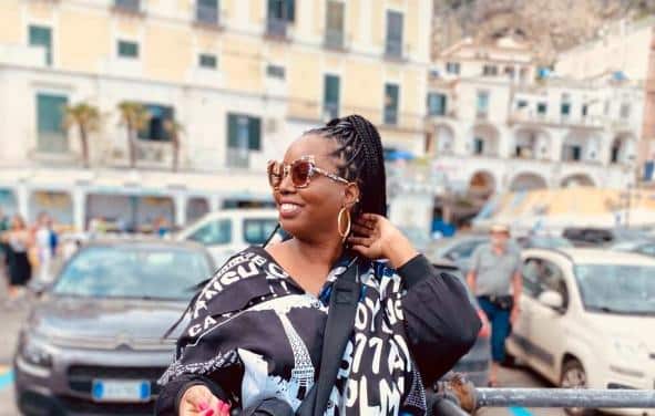 Kia Morgan Smith in Sorrento, the Amalfi Coast in Italy