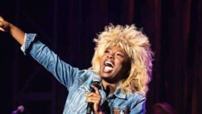 Naomi Rodgers performing 'What's Love Got To Do With It' as &lsquo;Tina Turner&rsquo; - Matthew Murphy for MurphyMade
