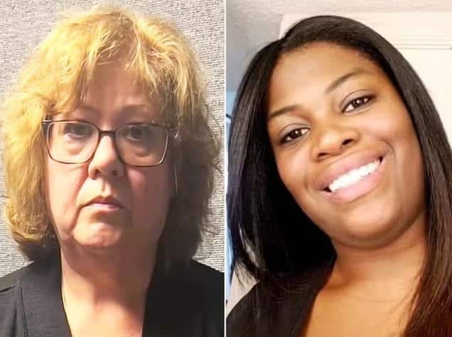 Susan Lorincz in her mugshot and slain mother Ajike ‘AJ’ Owens