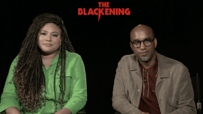 Screenwriter Tracy Oliver and Director Tim Story "The Blackening"