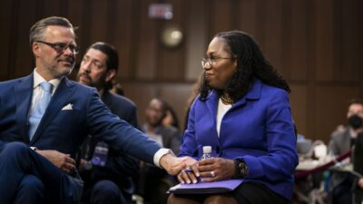 Supreme Court Justice Ketanji Brown Jackson and her husband, Patrick Jackson