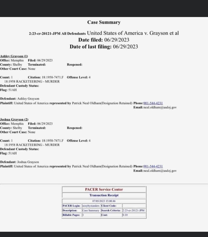 Ashley Grayson facing murder charges