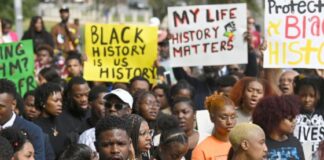 Florida Black history education protest (Joshua Lott-The Washington Post-Getty Images)