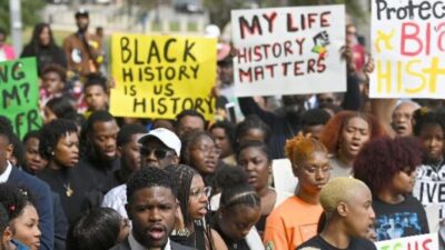 Florida Black history education protest (Joshua Lott-The Washington Post-Getty Images)