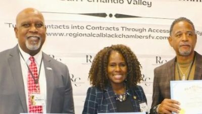 Kevin Harbour LaRita Shelby James Brady honored by Regional Cal Black Chamber SVF June 2023
