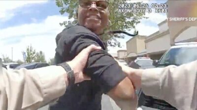 LA County Deputies manhandle Black woman in Lancaster - screenshot