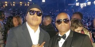 LL Cool J and Sgt Major Keith Craig at an industry event