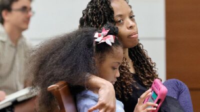 Philana Holmes and her daughter Olivia Caraballo (Mike Stocker-South Florida Sun Sentinel-TNS-Getty Images-FILE)