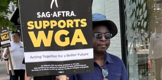 SAG-AFTRA (Supports WGA) striker - via SAG-AFTRA