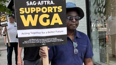 SAG-AFTRA (Supports WGA) striker - via SAG-AFTRA