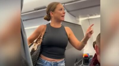 Viral Video Shows Woman's Meltdown Over ‘Not Real’ Passenger on Airplane