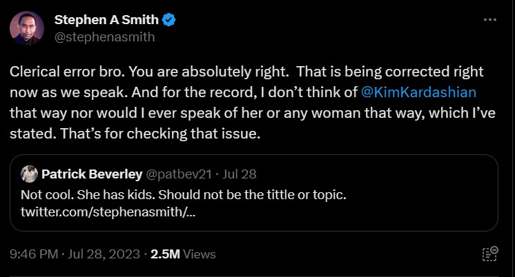 Stephen A. Smith / Kim Kardashian