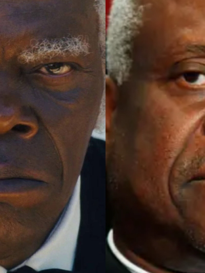 Samuel L. Jackson as Stephen in "Django Unchained," Supreme Court Justice Clarence Thomas