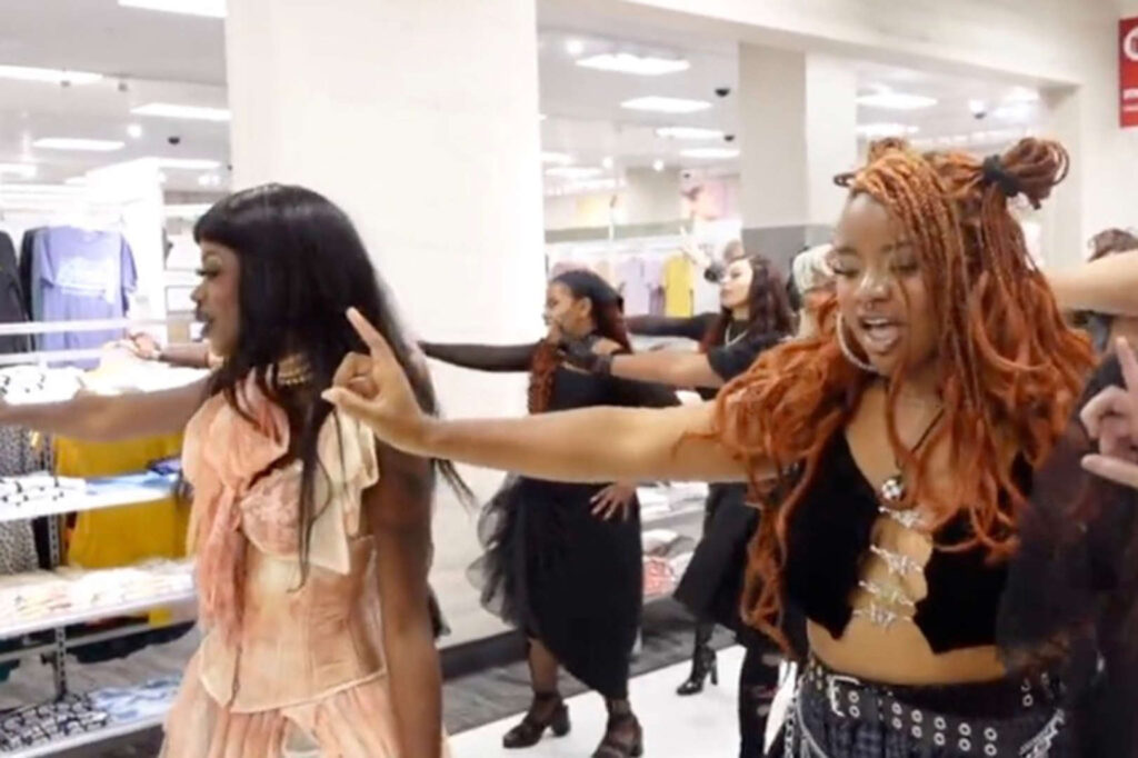 Baby Storme target flash mob