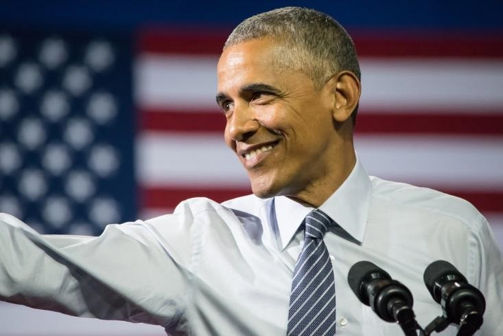 Former President during a speech at the Charlotte Convention Center