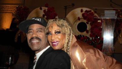 Kurtis Blow and Jazmyn Summers at the Universal Hip Hop Museum gala Photo by Melissa Nyomi @melshotya