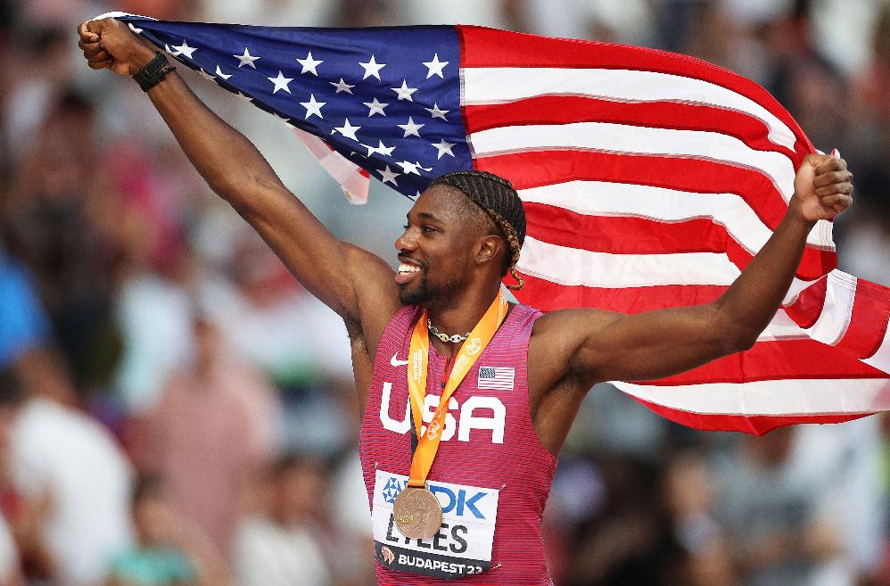Noah Lyles (Michael Steele-Getty Images Europe-Getty Images)