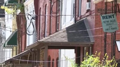 Philadelphia inner city row houses - screenshot