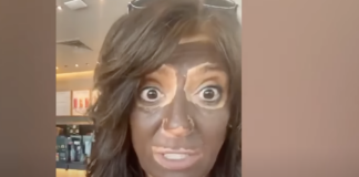 Ersilia Campbell, wearing blackface, rants inside of a Target store in Colorado