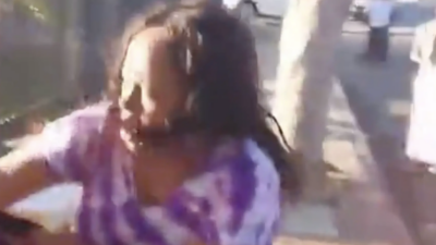 Renee Latrice Hines, 36, was the woman who went on a rampage against a worker at the taco stand at Grandee Avenue and 103rd Street in Watts at about 6:35 p.m., police said in a news release