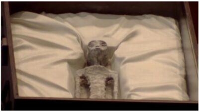 Mexican officials show non-human alien corpses