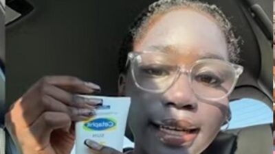 Customer uses Cetaphil sunscreen - TikTok screenshot