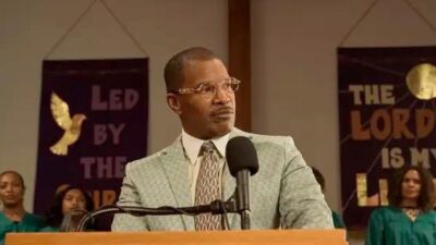 Jamie Foxx as Willie Gary in The Burial Photo: Skip Bolen &copy; AMAZON CONTENT SERVICES LLC