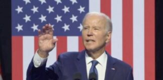 Joe Biden - gives speech on democracy and Trump in Phoenix - screenshot