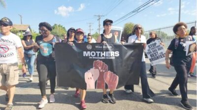 On Sept. 9, elected officials, community leaders and concerned citizens took to the streets of Watts in South Los Angeles to march against gun violence in California. Dubbed the &ldquo;Mothers in Mourning March,&rdquo; the women-led event was organized by Assemblymember Mike Gipson (D-Carson) featured guest speakers and over 34 participating organizations.( Aldon Stiles, CBM )
