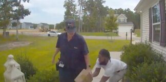 Porch pirate steals package directly from FedEx worker during a delivery (Aug 31, 2023) - Inside Edition