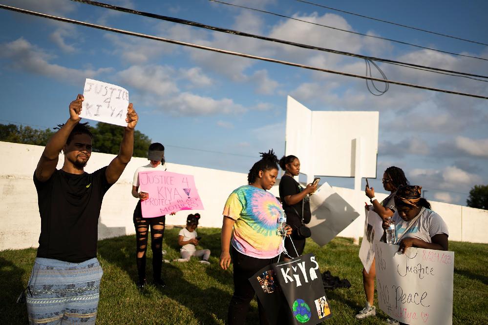 Ta'kiya Young fatal shooting protest (Courtney Hergesheimer-The Columbus Dispatch-AP) 