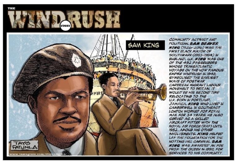 TAYO Fatunla Exhibits the 75 Years of Windrush Illustrations