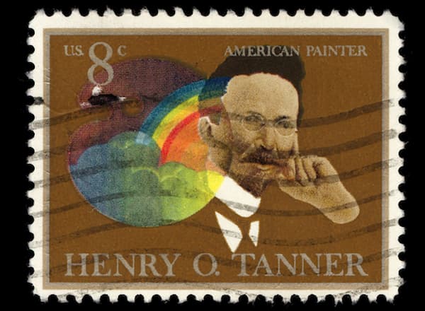 Portrait-of-Henry-Ossawa-Tanner-on-stamp