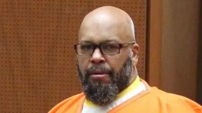 Suge Knight (orange jump suit) - Getty