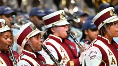 Alabama A&M University Marching Maroon & White band (Paras Griffin-Getty Images)
