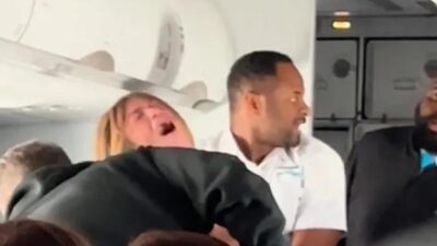 Frontier Airlines Plane Meltdown as Passenger Freaks Out, Accused of Being Possessed by Devil